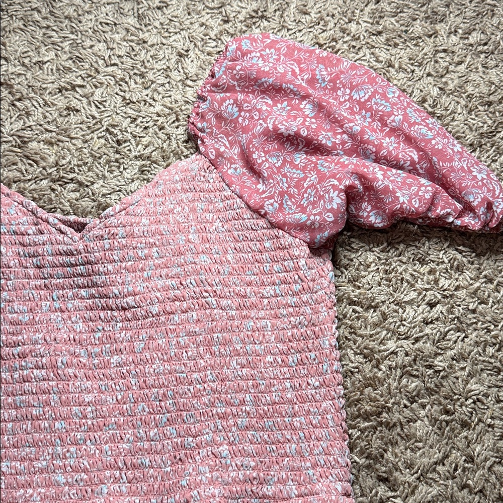 Sincerely Jules Pink Floral Smocked Maxi Dress - Picture 2 of 2
